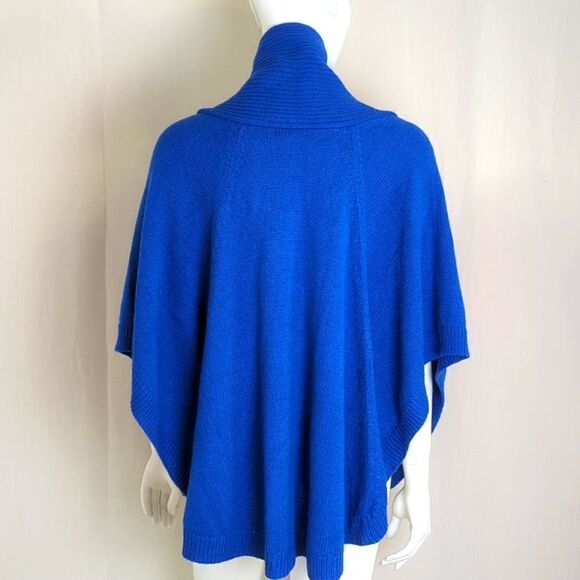 Chico's Poncho Royal Blue Size S/M - Picture 6 of 8
